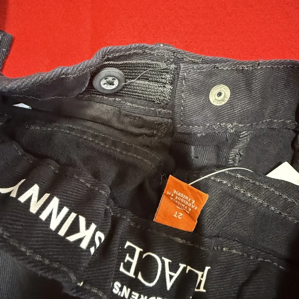 Lot Of 2 Pairs Toddler Boys 2T Skinny Black Jeans A Children's Place New